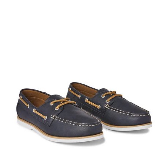 Men’s Causal Boat Shoes in Navy - Picture 2 of 14